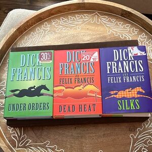 Book Set - Under Orders, Dead Heat, Silks Dick Francis hardback new